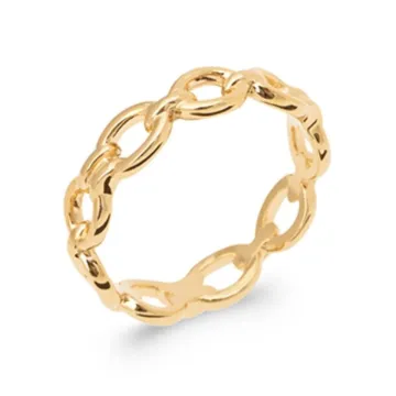 Bague plaqué or, or 750 millièmes