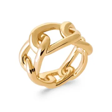 Bague plaqué or, or 750 millièmes