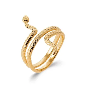 Bague plaqué or, or 750 millièmes