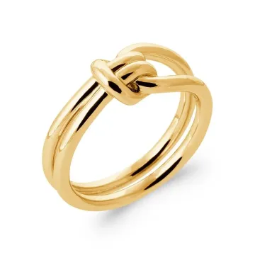 Bague plaqué or, or 750 millièmes