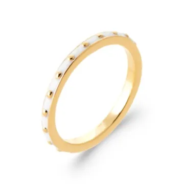 Bague plaqué or, or 750 millièmes