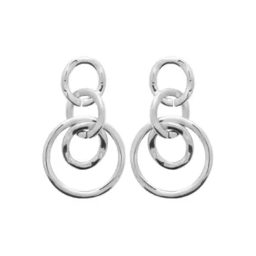 Boucles D'oreilles acier, Argent 925 millièmes