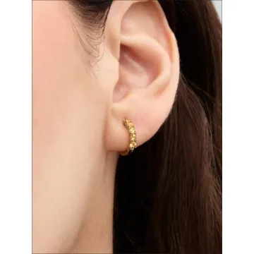 Boucles d’Oreilles Huggies Jaunes
