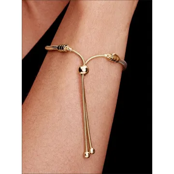 Bracelet Coulissant Maille Serpent