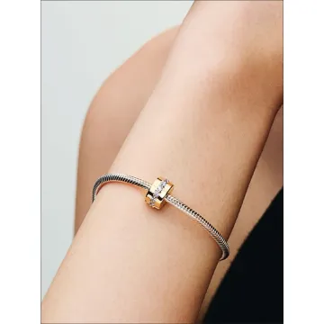 Charm Clip Rangée Scintillante Incolore