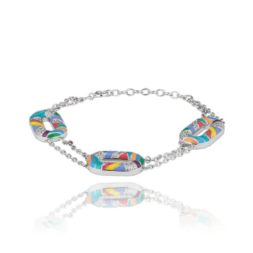 Bracelet Argent 925 Et Oxydes 16+3Cm