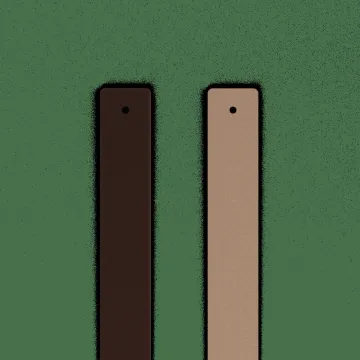 Les Georgettes Manchette Cuir Marron Glacé / Mocha 14 Mm