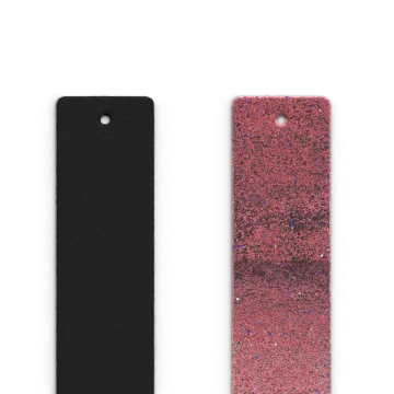 Les Georgettes Manchette Cuir Khôl Noir / Paillettes Orientales 25 Mm