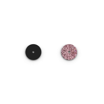 Les Georgettes Motif Medium Cuir Khôl Noir / Paillettes Orientales 16 Mm