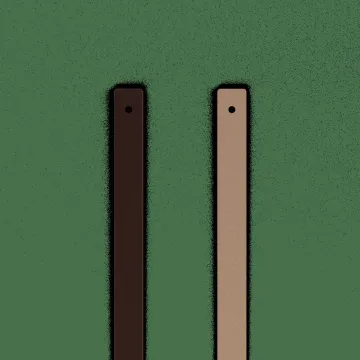 Les Georgettes Manchette Cuir Marron Glacé / Mocha 8 Mm