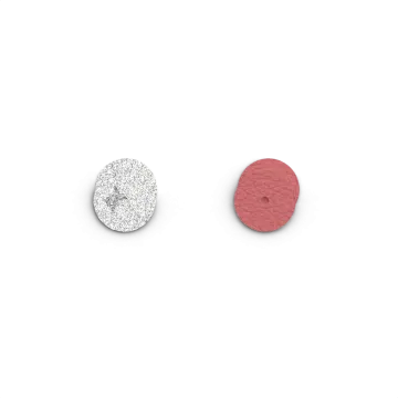 Les Georgettes Dormeuses Cuir Émir / Rose Poudré 16 Mm