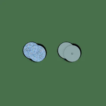 Les Georgettes Dormeuses Cuir Denim Irisé / Céleste 16 Mm