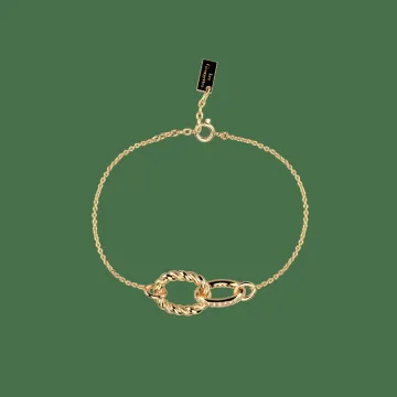 Les Georgettes Bracelet Laiton Doré À L'Or Fin, Oxydes De Zirconium Dorée Dorée 195