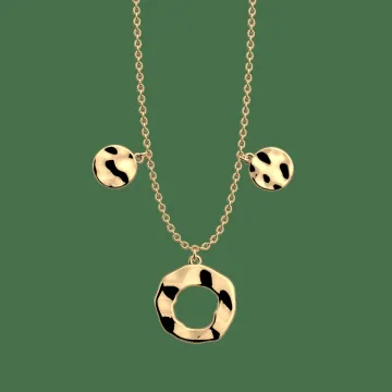 Les Georgettes Collier Laiton Doré À L'Or Fin Dorée Dorée 45 20 Mm