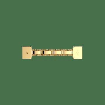 Les Georgettes Fermoir De Bracelet Acier Inoxydable Traité Par Pvd, Doré À L'Or Fin Dorée Dorée 14 Mm