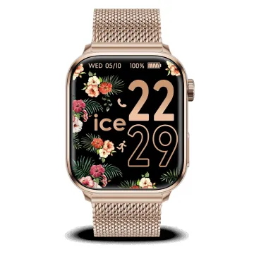 Montre Ice Watch Femme ICE smart 2.0 rectangulaire 1.96 Rose-Gold Milanese