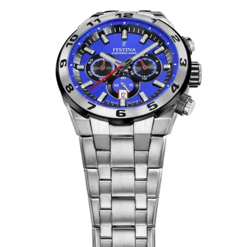 Montre  Pour Homme Festina Chrono Bike Bleu Avec Bracelet En Acier F20670/3