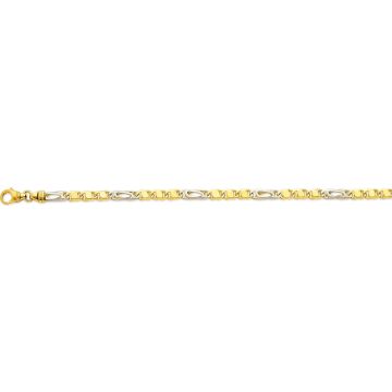 Maille Fantaisie Or 375 millièmes Bicolore