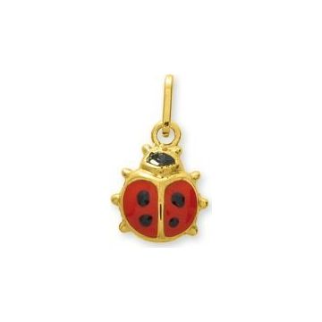 Pendentif Coccinelle Or 375 millièmes Jaune