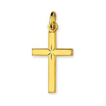 Pendentif Croix Or 375 millièmes Jaune