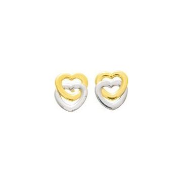 Boucles D'oreilles Or 375 millièmes Bicolore