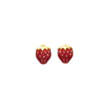 Boucles D'oreilles Laque Or 375 millièmes Jaune Pb À Vis