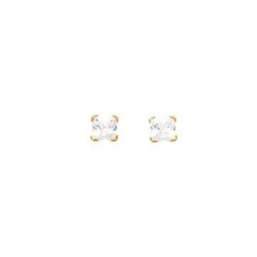 Boucles D'oreilles Or 375 millièmes Jaune Zirconium
