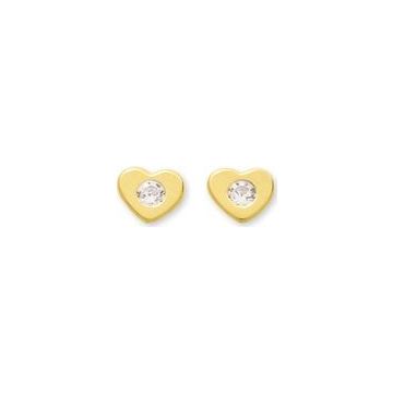 Boucles D'oreilles Or 375 millièmes Jaune Zirconium