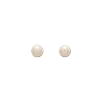 Boucles D'oreilles Or 375 millièmes Jaune Perle 3mm