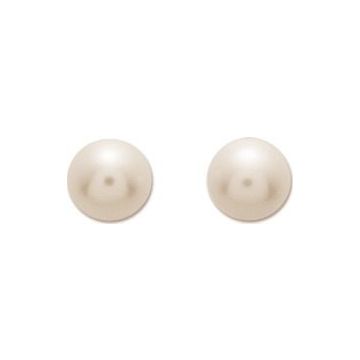 Boucles D'oreilles Or 375 millièmes Jaune Perle 7mm