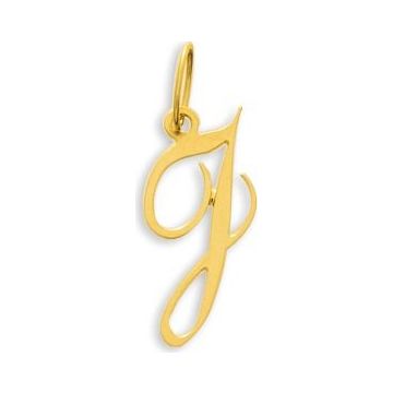 Pendentif Lettre J Or 375 millièmes Jaune