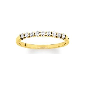 Bague zirconium or375 jaune