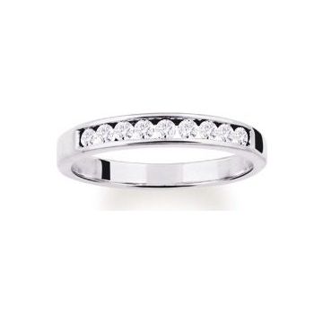 Bague zirconium or375 blanc