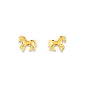 Boucles D'oreille Puce Vis Or Jaune