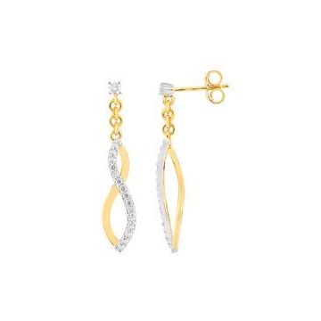 Boucles D'oreilles Pendantes Oxyde De Zirconium B