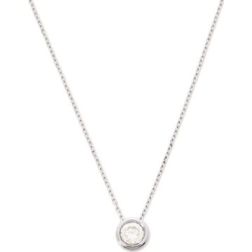 Collier Zirconium Or 375 millièmes Blanc