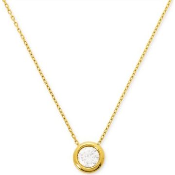 Collier Zirconium Or 375 millièmes Jaune