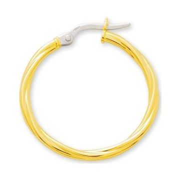 Créoles Torchon Or 375 millièmes Jaune