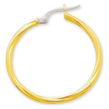 Créoles Torchon Or 375 millièmes Jaune