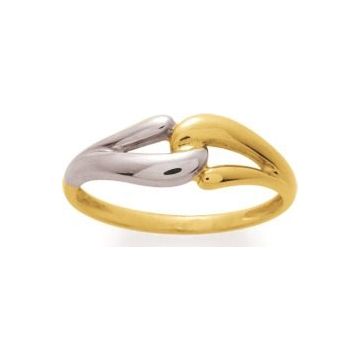 Bague Or 375 millièmes Bicolore