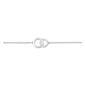 Bracelet Oxyde Blanc 18 Cm Or Blanc