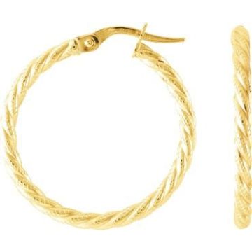 Créoles or375 jaune