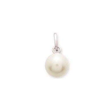 Pendentif perle or375 blanc