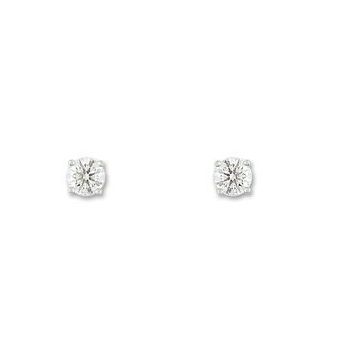 Boucles D'oreilles Solitaire Gris 0,3ct