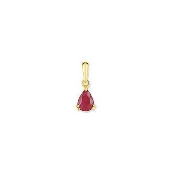 Pendentif Or Rubis