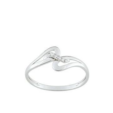 Bague Diamant 0.025 Or Blanc 750
