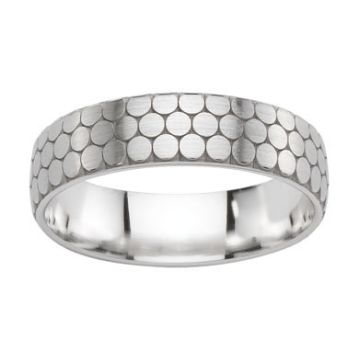 Alliance Brossee Laser Or Blanc