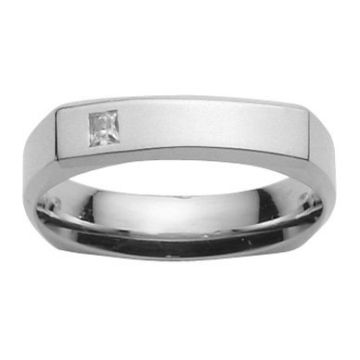 Alliance Or Blanc Diamant 0.07 Ct