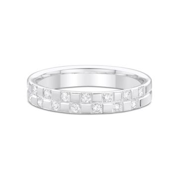 Alliance Or Blanc Diamant 0.68 Ct