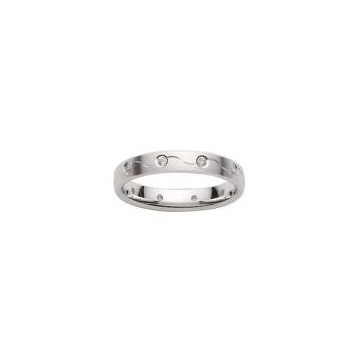Alliance Or Blanc Diamant 0.17 Ct